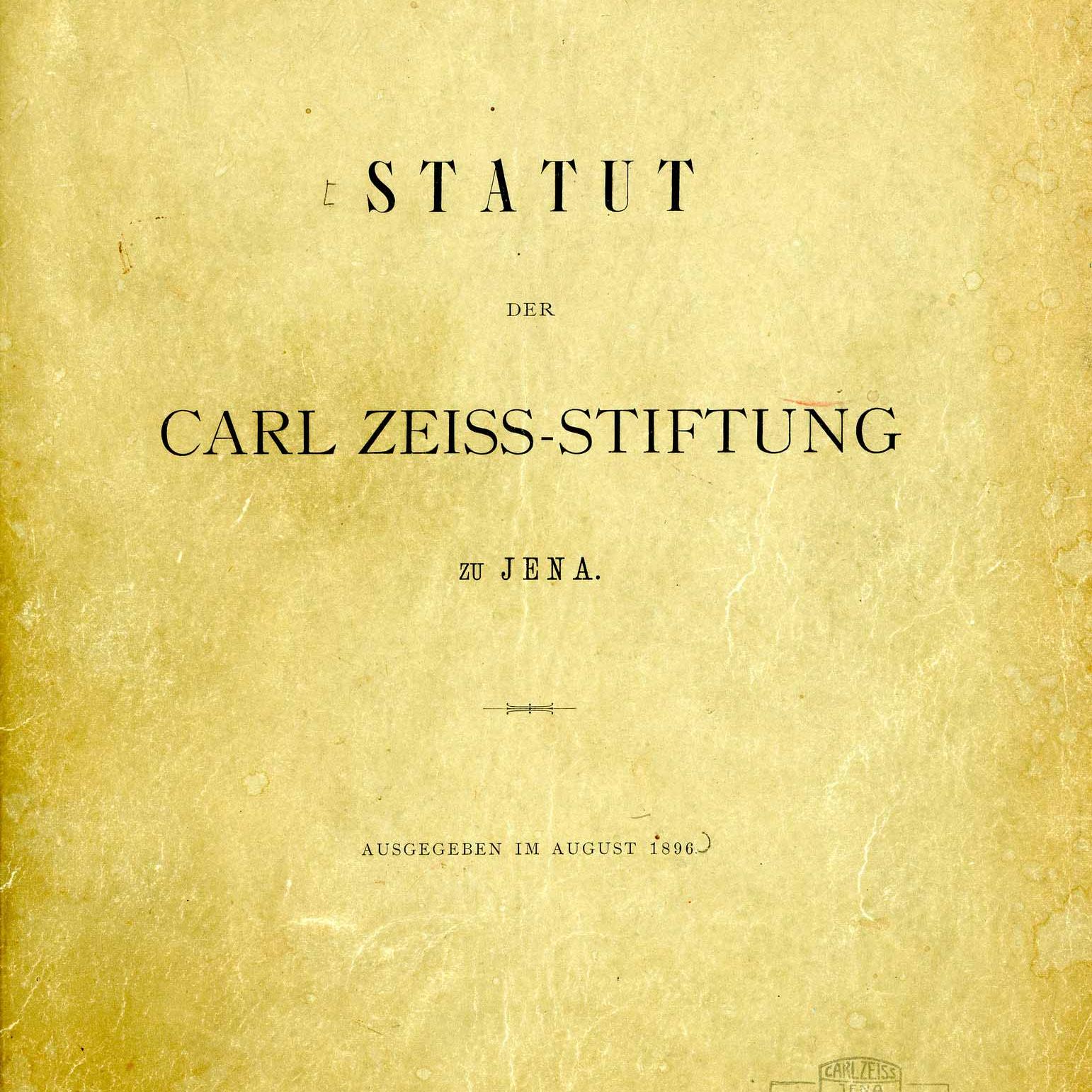 Estatutos de la Fundación Carl Zeiss 