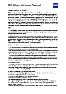Vista previa de imagen de ZEISS Software Maintenance Agreement
