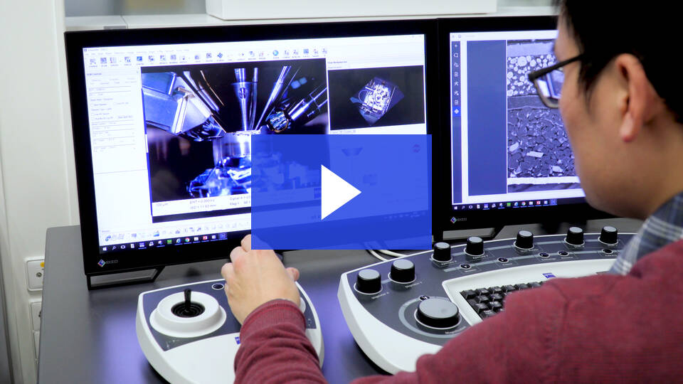 Análisis de la composición de las capas de la batería de iones de litio con ZEISS EVO 25