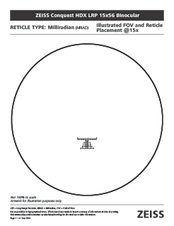Vista previa de imagen de ZEISS Conquest HDX LRP 15x56 Reticle