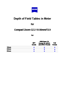 Vista previa de imagen de Depth of Field Tables