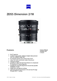Vista previa de imagen de ZEISS Dimension 2/18