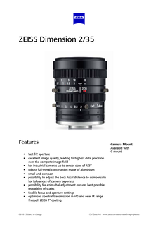 Vista previa de imagen de ZEISS Dimension 2/35