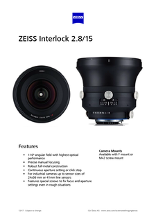 Vista previa de imagen de ZEISS Interlock 2.8/15