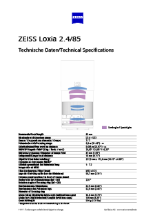 Vista previa de imagen de ZEISS Loxia 2.4/85
