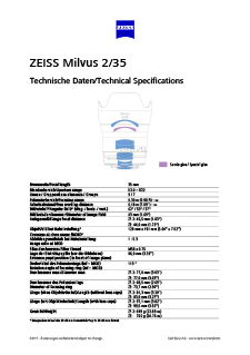 Vista previa de imagen de ZEISS Milvus 2/35