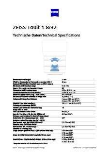 Vista previa de imagen de ZEISS Touit 1.8/32