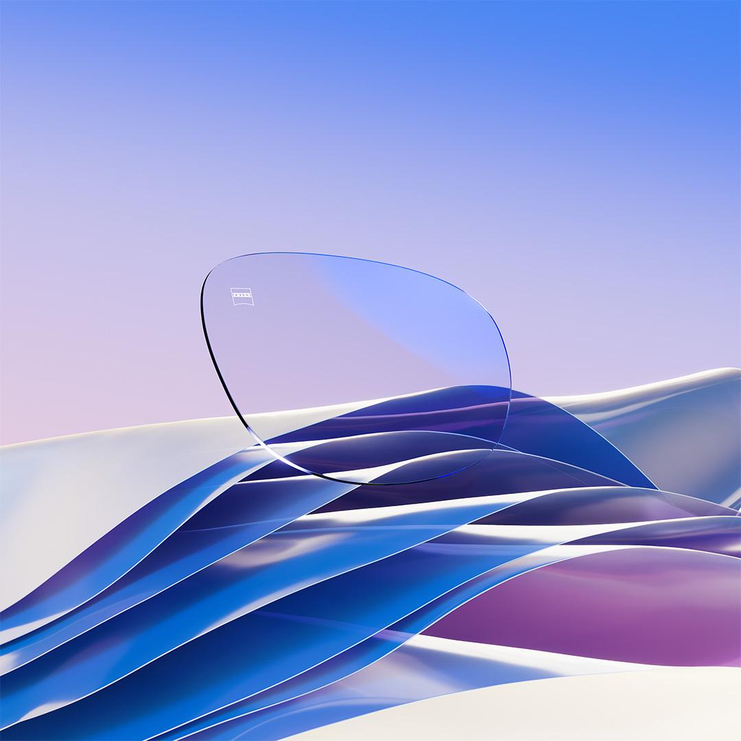 Imagen de ZEISS DuraVision Platinum UV con un reflejo azulado residual.