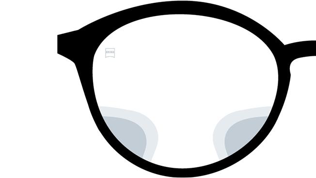 Visión con las lentes ZEISS Digital SmartLife. La imagen muestra cómo se ve a través de las lentes. 