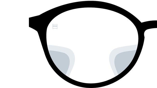 Visión con las lentes progresivas ZEISS SmartLife Superb. La imagen muestra cómo se ve a través de las lentes.