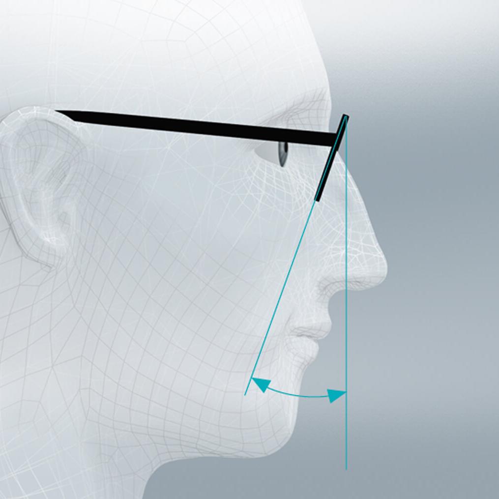 Diseño de lente estándar para cada rostro con posición no estándar de los parámetros de porte