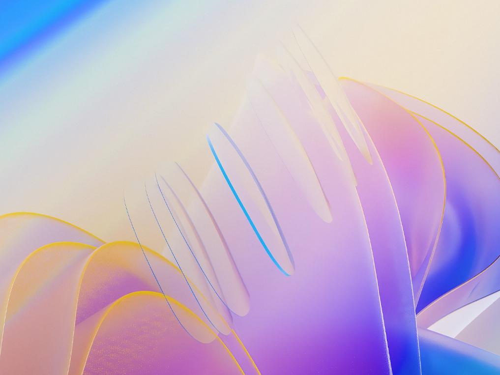 Representación 3D CGI de una lente ZEISS transparente con finas capas de protector aplicadas tanto en la superficie frontal como en la trasera, flotando con elegancia hacia una fuente de luz, lo que ilustra su eficaz protección contra los rayos UV.