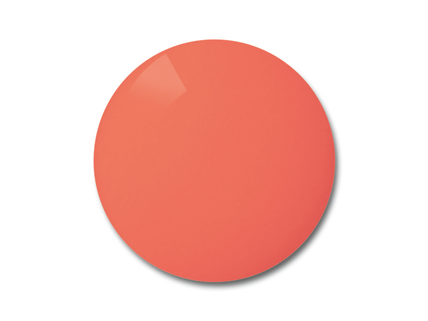 Ejemplo del color de lente Spicy Red, adecuado para condiciones de poca luz. 