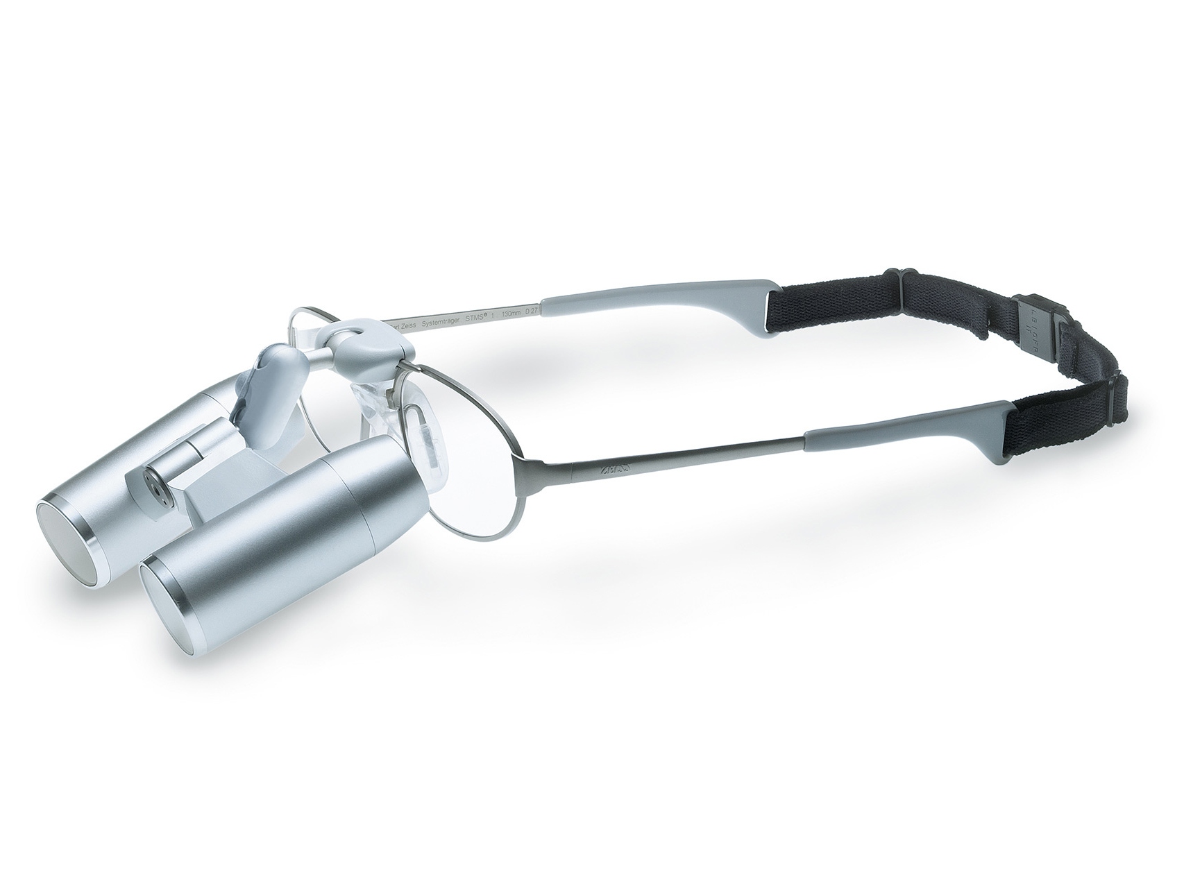 Lentes para gafas con cordón y lupas de ajuste a la cabeza ZEISS montadas directamente en la montura.
